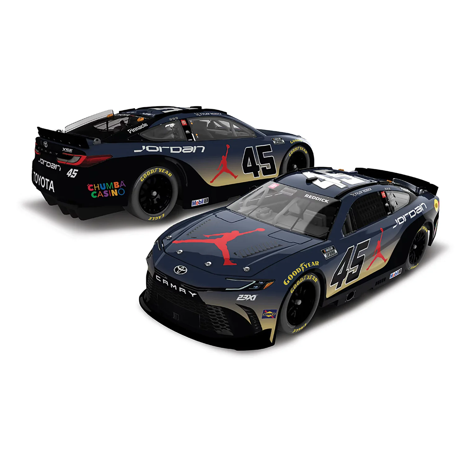 Tyler Reddick Jordan Brand Phoenix 1:24 Color Chrome 2026 Diecast Car Preorder - Currently Projected October