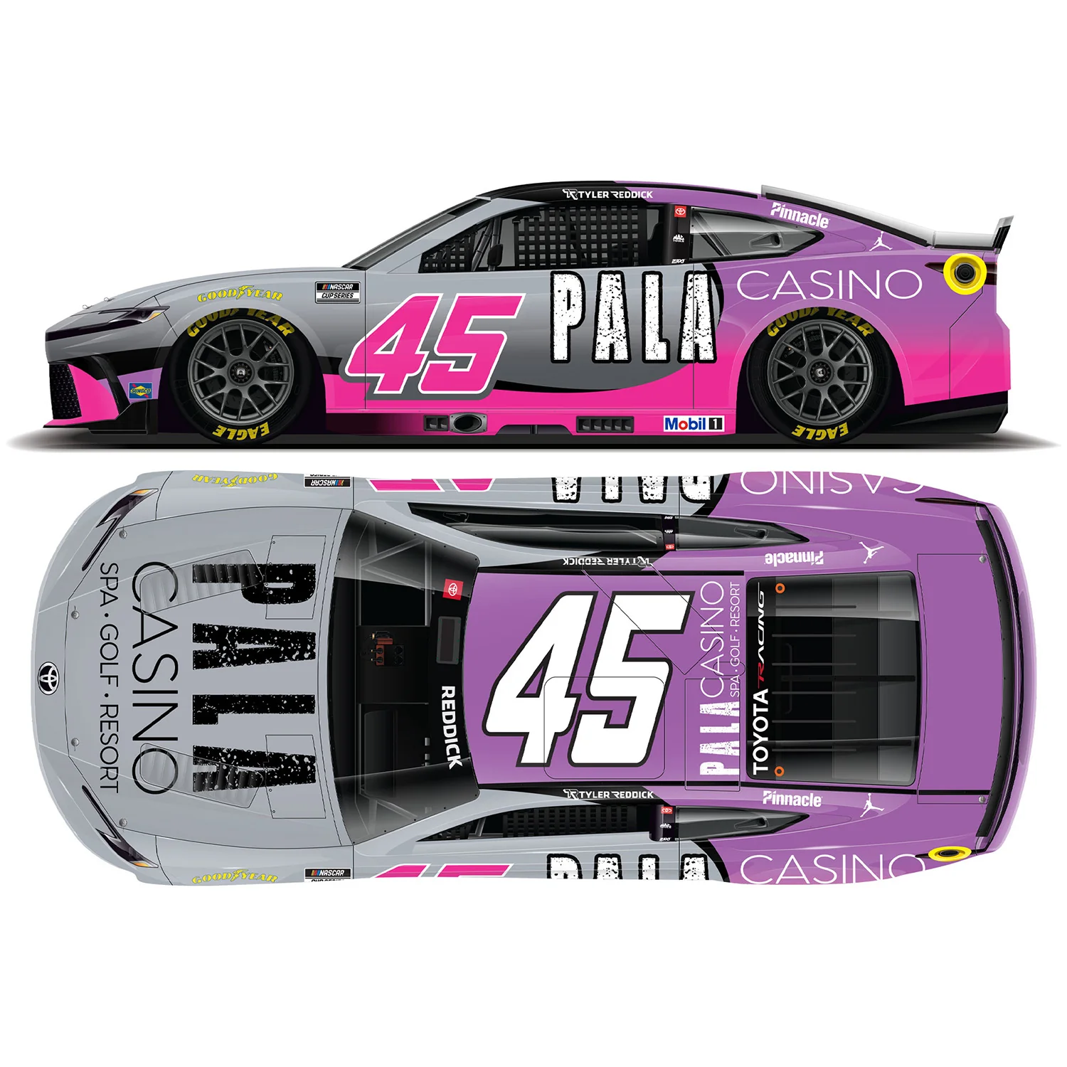 Tyler Reddick Pala Casino 1:24 Standard 2026 Diecast Car Preorder - Currently Projected September - Image 2