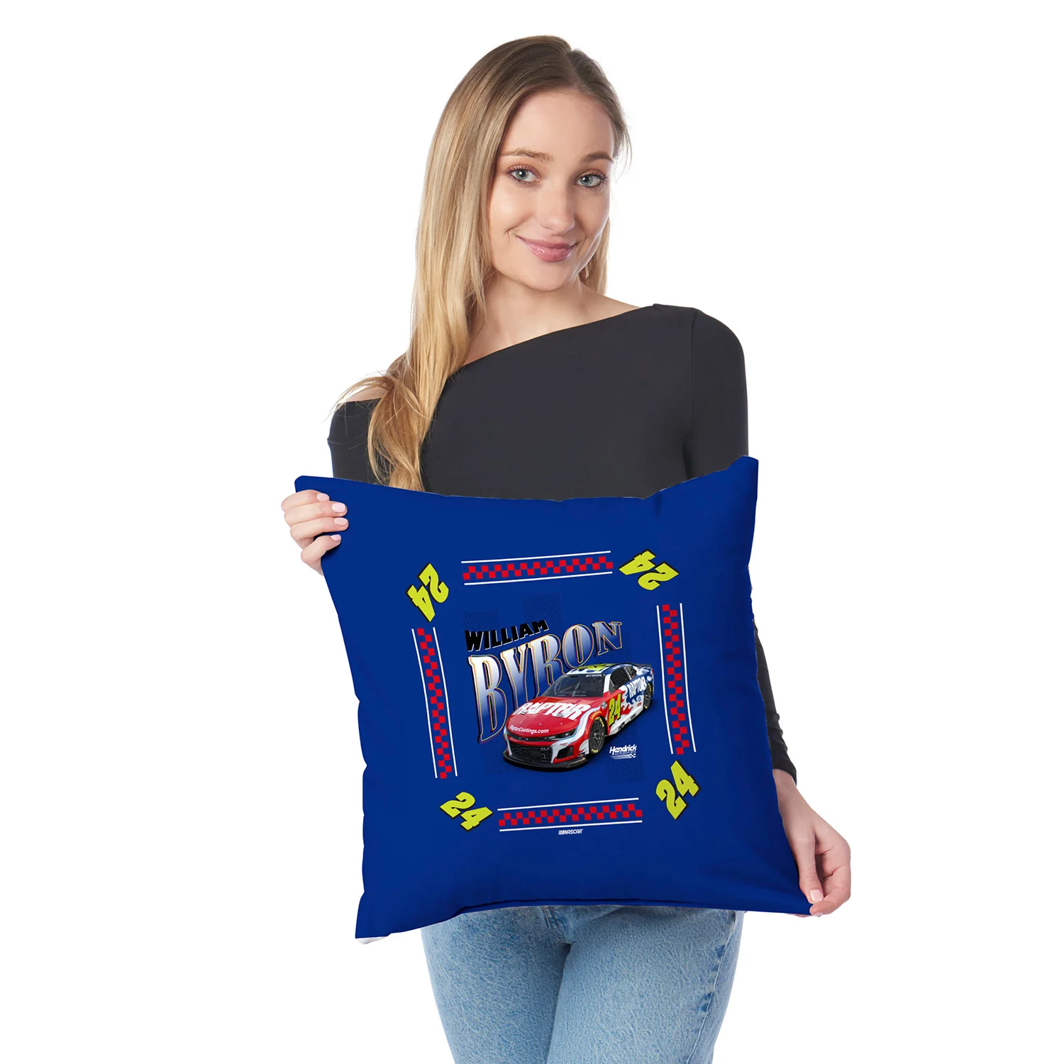 William Byron 2026 Raptor 18x18 Two-Sided Northwest Pillow - Image 3
