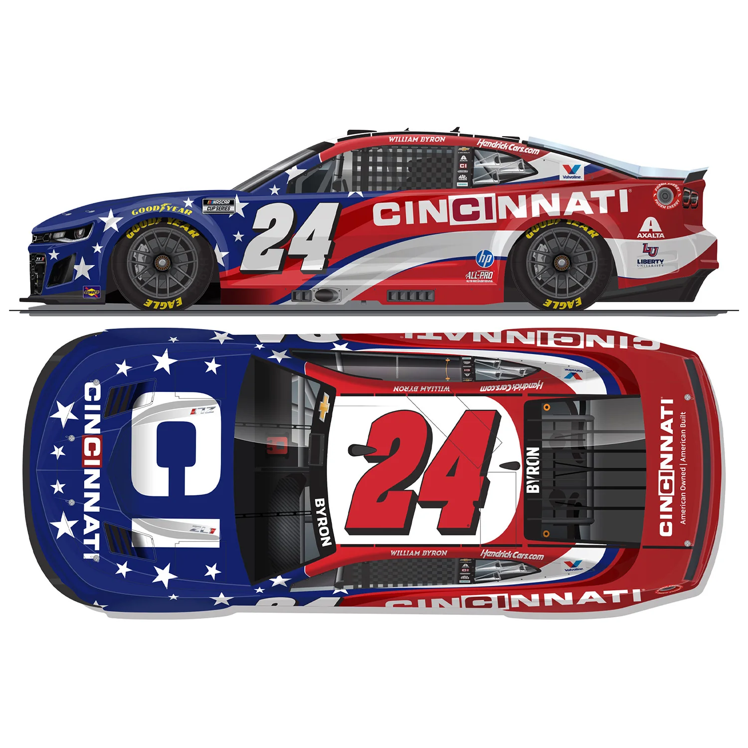 William Byron Cincinnati 1:64 2026 Diecast Car Preorder - Currently Projected July - Image 2