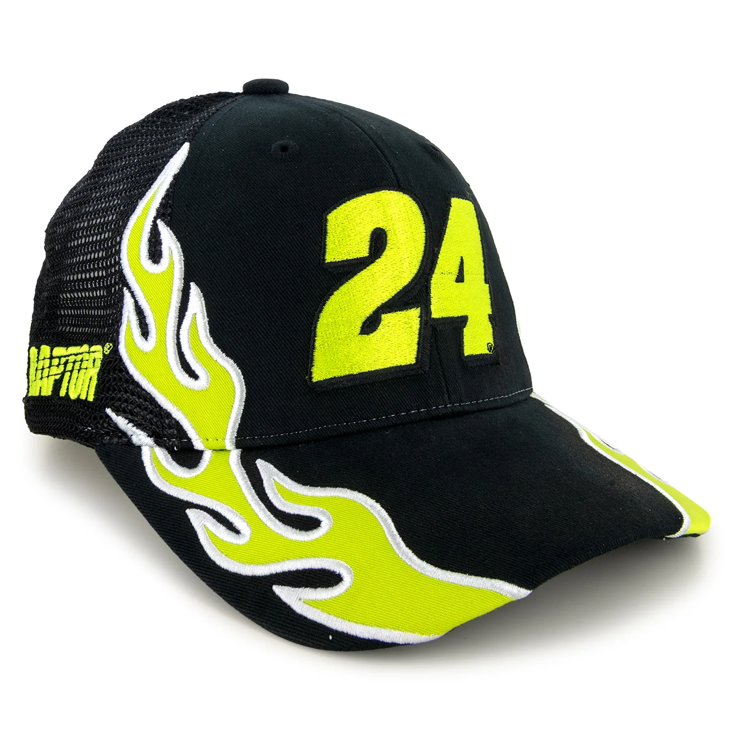 William Byron Flame #24 Mesh Hat Black - Image 3