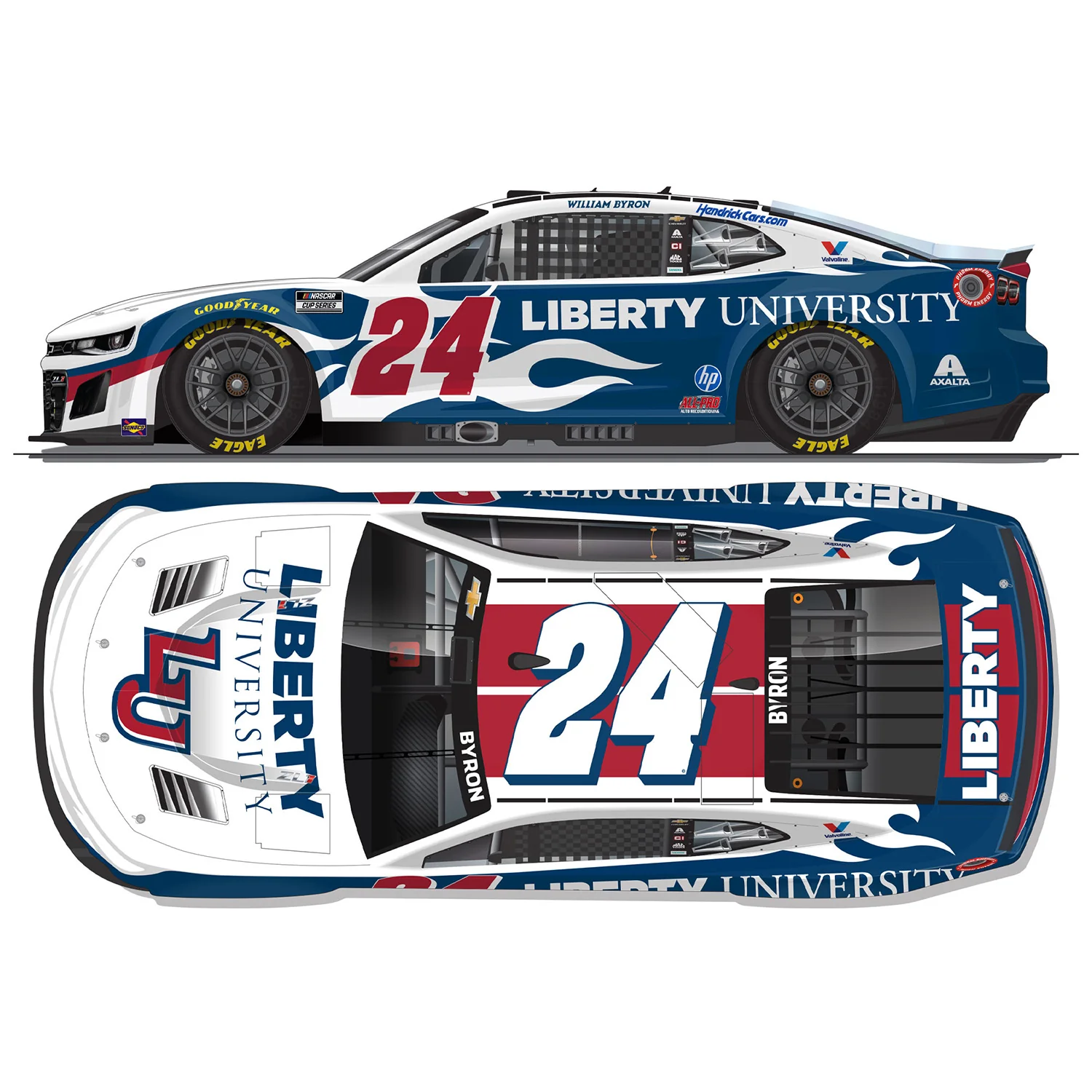 William Byron Liberty University 1:64 2026 Diecast Car Preorder - Currently Projected May - Image 2