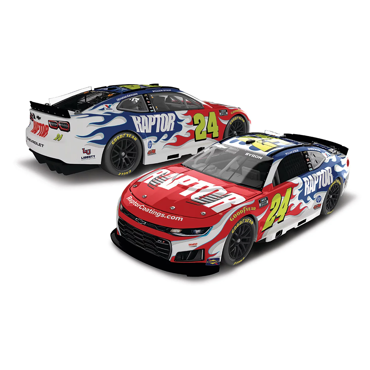 William Byron Raptor 1:24 Color Chrome 2026 Diecast Car Preorder - Currently Projected July