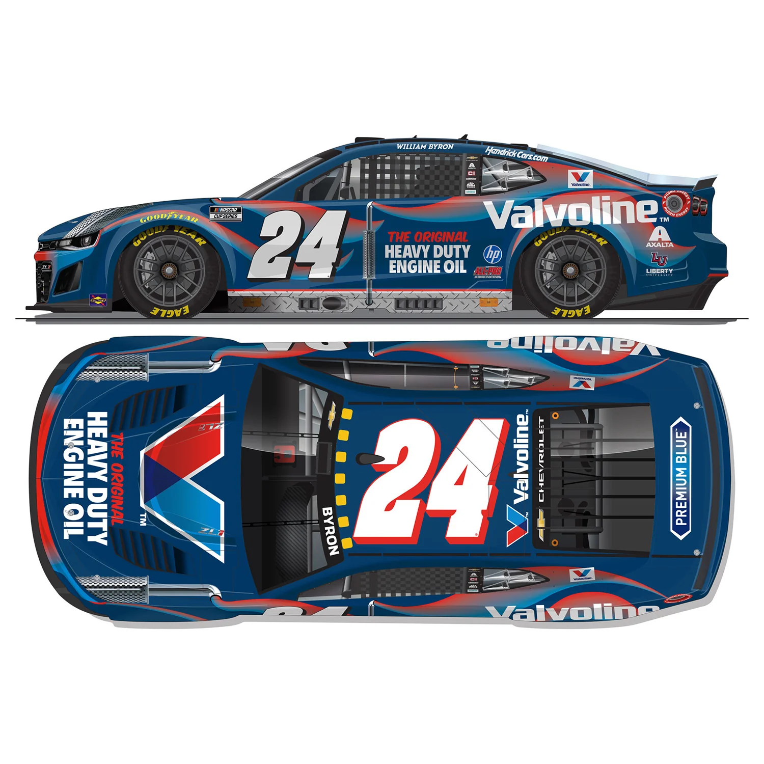 William Byron Valvoline Heavy Duty 1:24 Standard 2026 Diecast Car Preorder - Currently Projected November